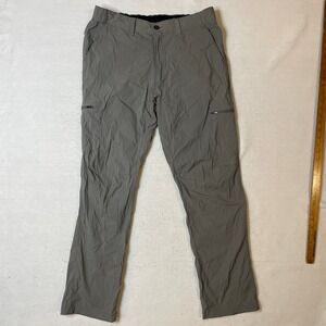 Tilley Lightweight Outdoor Hiking Pants‎ Mens 34x32 Gray Travel Zip Pocket